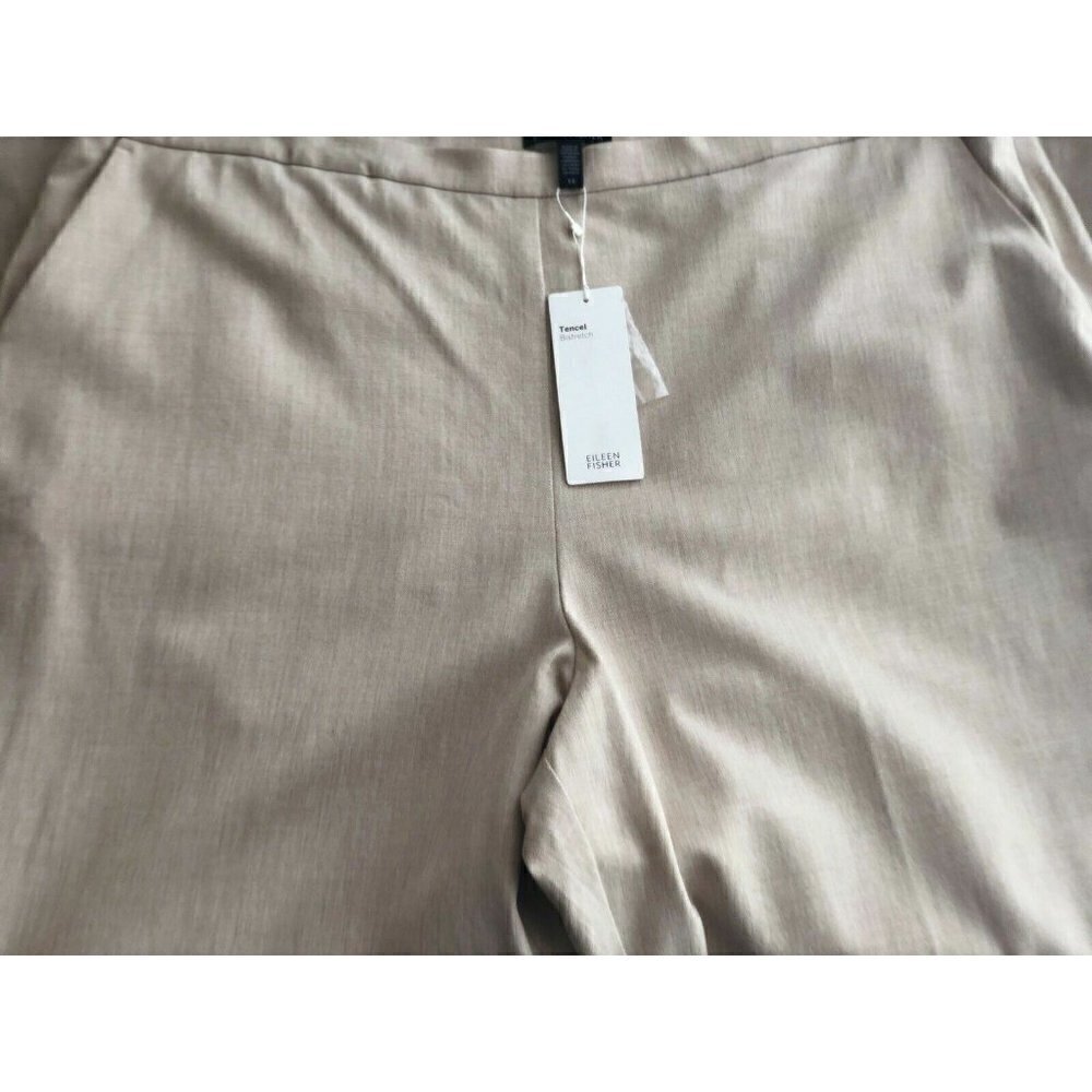 Eileen Fisher Womens High Waist Tapered Pants In Buttercream Size 18 $ - Picture 7 of 12